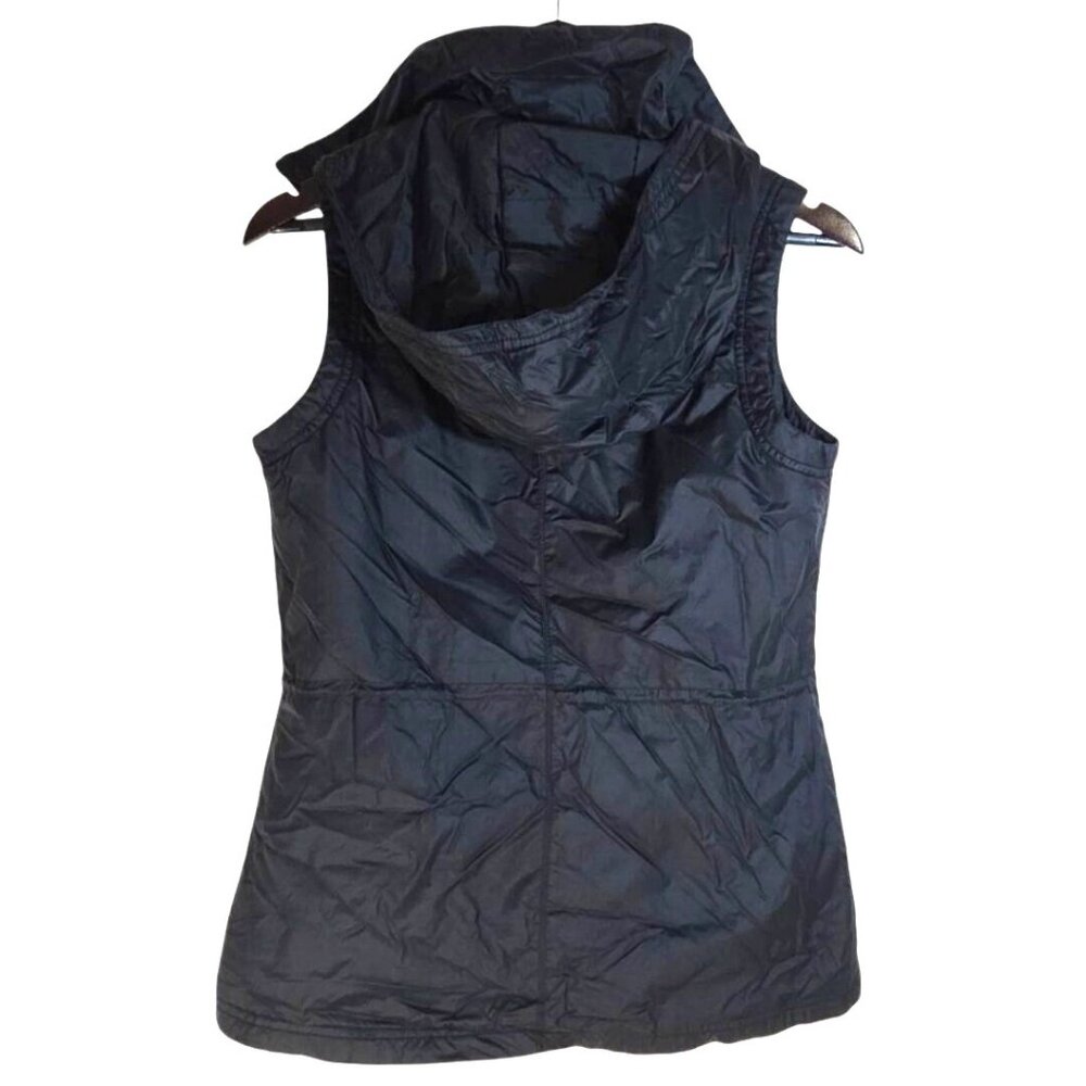 Columbia Mighty Lite Black Full Zip Hooded Nylon All Season Vest Size Small - Picture 4 of 8
